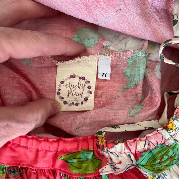 Cheeky Plum - Stella Dress - Pink Floral - Size 7 - Picture 5 of 6